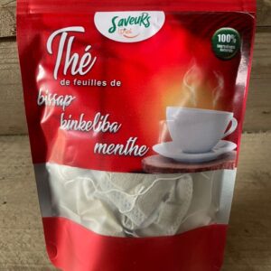 Thé de feuilles de Bissap Kinkéliba Menthe